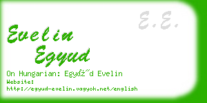 evelin egyud business card